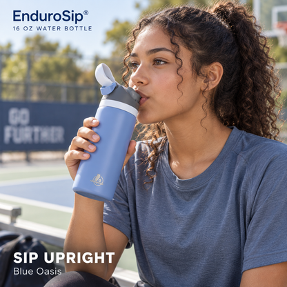 EnduroSip® 16 oz Kids Insulated Stainless Steel Water Bottle with Straw
