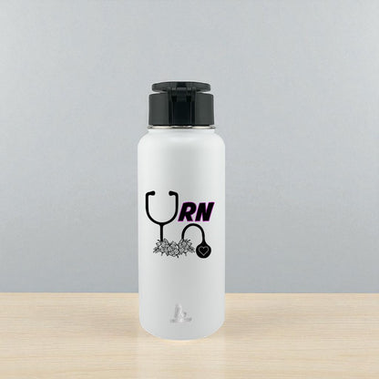 32 oz Nurse Stainless Steel Tumbler Magnetic MagSafe Lid– RN & Nurse Mom Boss Designs | EnduroSip™