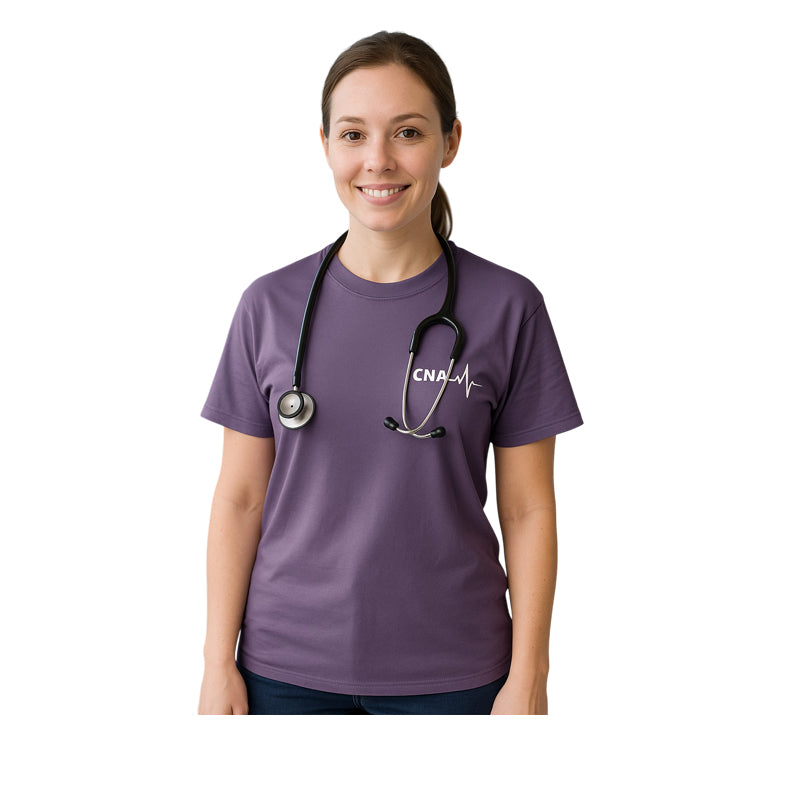 Short Sleeve CNA T-Shirt Purple