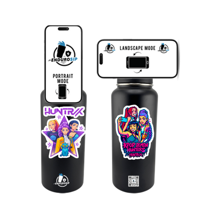 32 oz MagSafe Stainless Steel Tumbler – KPOP Demon Hunters x Huntrix Edition | EnduroSip Magnetic Phone Mount