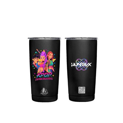 K-POP Demon Hunters • Huntr/x™ – 20 oz Premium Stainless Steel Tumbler (Front & Back UVDTF 3D Artwork)