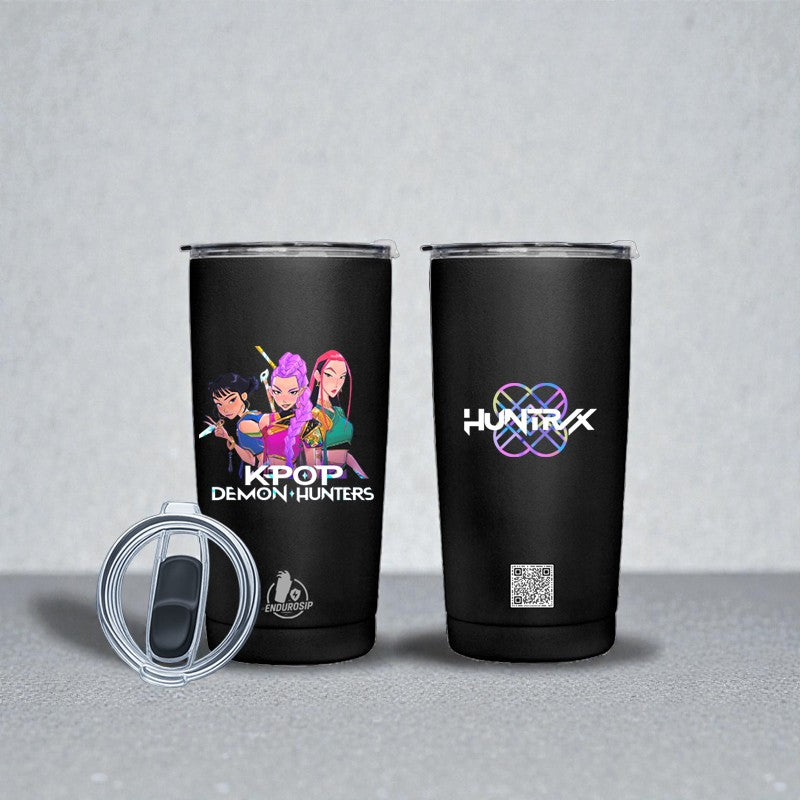 K-POP Demon Hunters • Huntr/x™ – 20 oz Stainless Steel Tumbler (Dual-Sided UVDTF 3D Artwork)