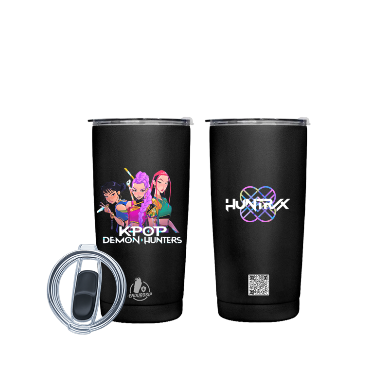 K-POP Demon Hunters • Huntr/x™ – 20 oz Stainless Steel Tumbler (Dual-Sided UVDTF 3D Artwork)