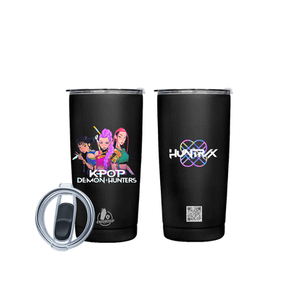 K-POP Demon Hunters • Huntr/x™ – 20 oz Stainless Steel Tumbler (Dual-Sided UVDTF 3D Artwork)