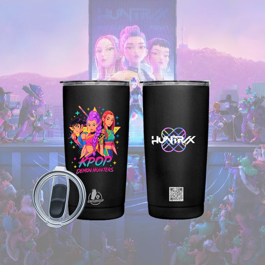 K-POP Demon Hunters • Huntr/x™ – 20 oz Premium Stainless Steel Tumbler (Front & Back UVDTF 3D Artwork)