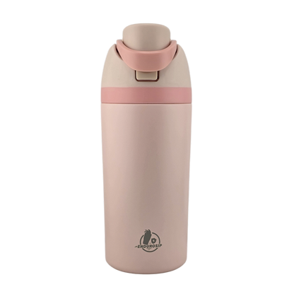 EnduroSip Kids Fruit Bottle Insulated Stainless Steel Water Bottle with Straw for Sports, Travel, and School, BPA-Free Sports Water Bottle, 16 oz