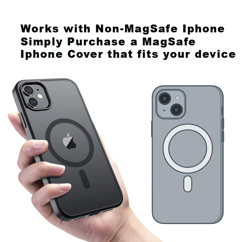 Nicky Charlie 32oz Magsafe Stainless Steel Black, Double Wall Vacuum Insulated Phone Holder, Tripod Thermos Water Bottle