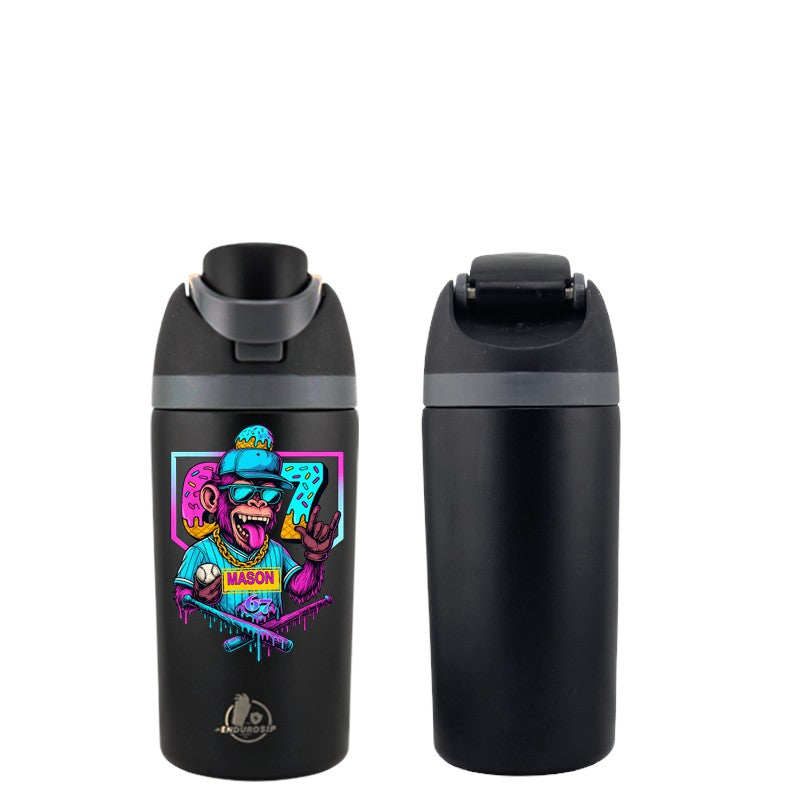 67 Vibes 16 oz Fruit Water Bottle – Dual-Sip Kids Bottle | Viral “67” Design | Leak-Proof & School-Ready