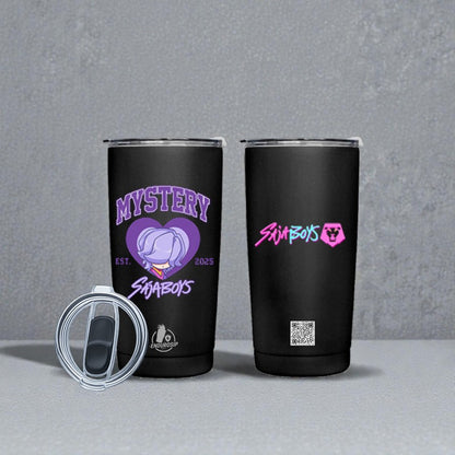Mystery SajaBoys™ – 20 oz Stainless Steel Tumbler (Front & Back UVDTF 3D Artwork, Hand Wash Only)