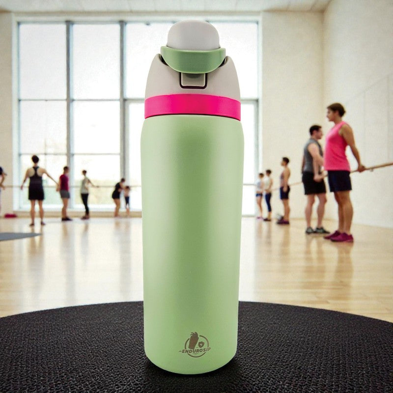 32 oz Fruit Water Bottle Dual Drinking Modes Vacuum Insulated Stainless Steel