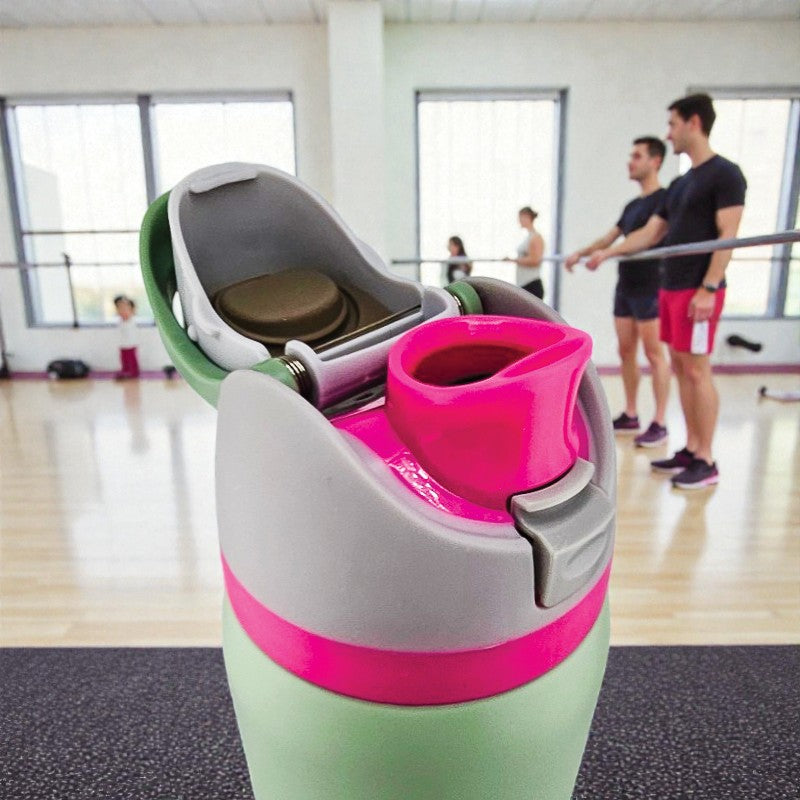 32 oz Fruit Water Bottle Dual Drinking Modes Vacuum Insulated Stainless Steel