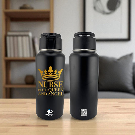 Nurse – Both Queen and Angel | 32 oz MagSafe™ Stainless Steel Tumbler with Phone Holder by EnduroSip™