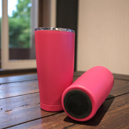 Colorful Splash Cat Kitten 20 oz Stainless Steel Tumbler Pink Keeps Hot Keep Cold Double Wall Insulated