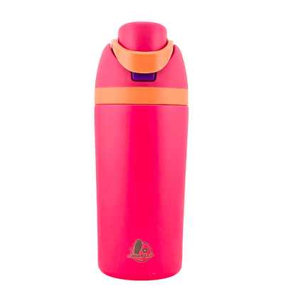 EnduroSip Kids Fruit Bottle Insulated Stainless Steel Water Bottle with Straw for Sports, Travel, and School, BPA-Free Sports Water Bottle, 16 oz