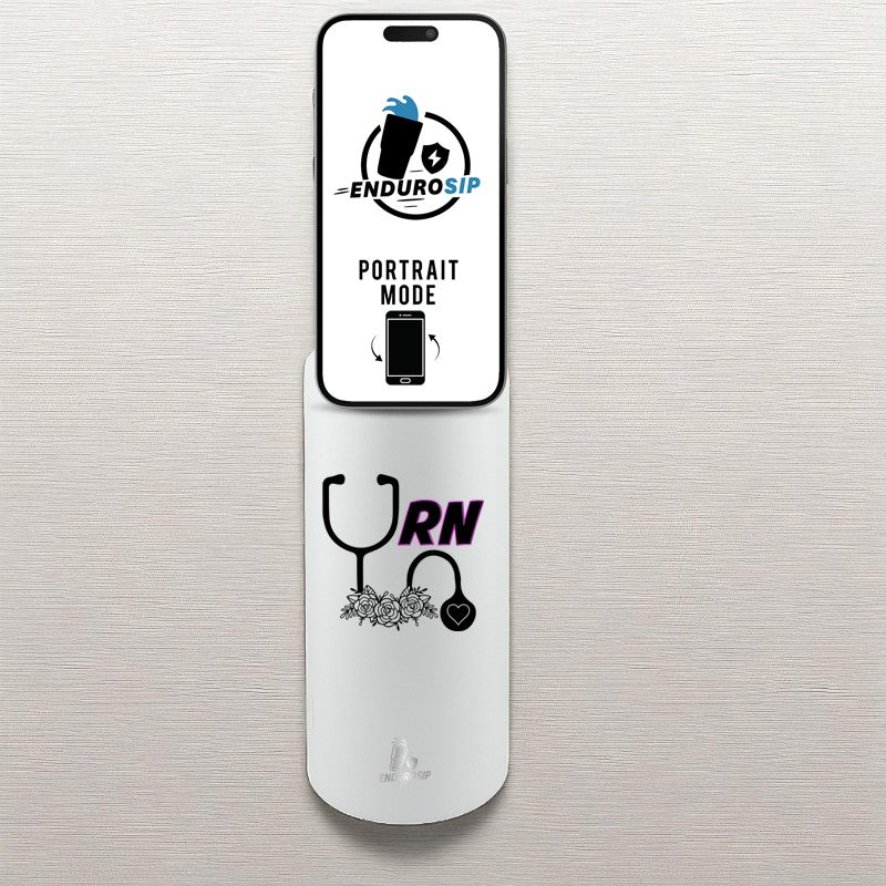 32 oz Nurse Stainless Steel Tumbler Magnetic MagSafe Lid– RN & Nurse Mom Boss Designs | EnduroSip™