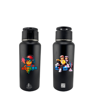 32 oz MagSafe Black Tumbler – Dual Roblox Gamer UVDTF 3D Permastickers + MagSafe Phone Holder | EnduroSip Exclusive