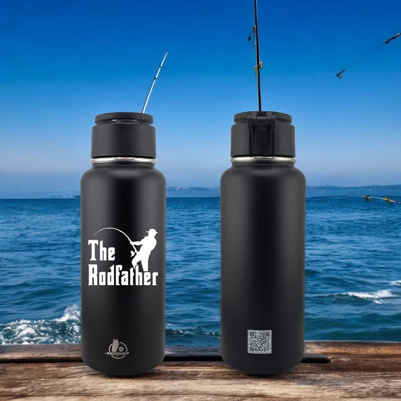 32 oz MagSafe Phone Holder Tumbler – “The Rodfather” Fishing Edition