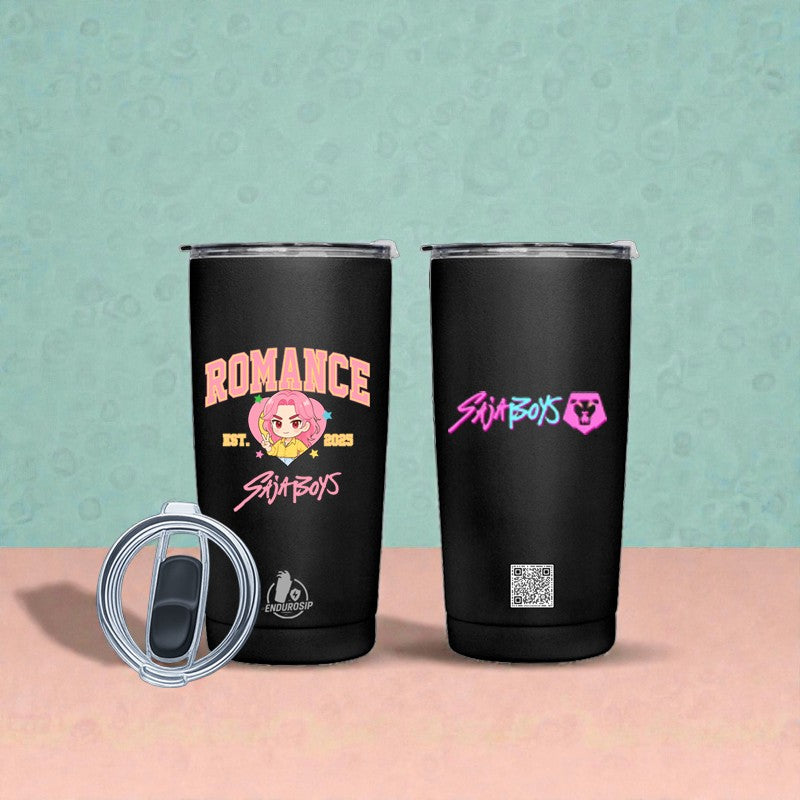 Romance • SajaBoys™ – 20 oz Stainless Steel Tumbler (Front & Back UVDTF 3D Artwork, Hand Wash Only)