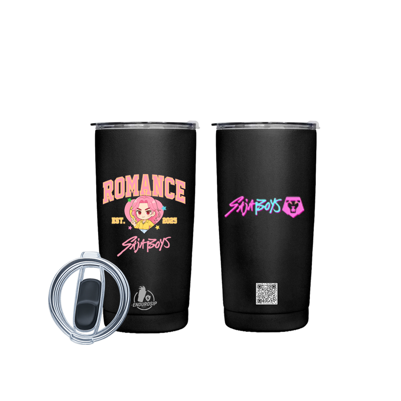 Romance • SajaBoys™ – 20 oz Stainless Steel Tumbler (Front & Back UVDTF 3D Artwork, Hand Wash Only)