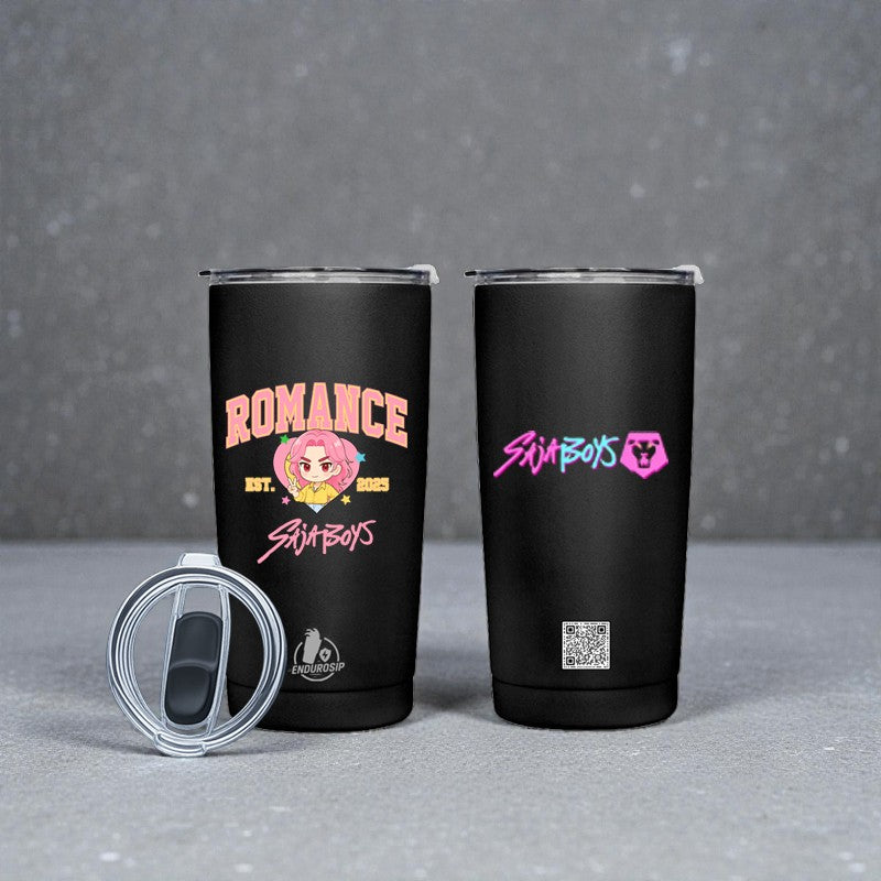 Romance • SajaBoys™ – 20 oz Stainless Steel Tumbler (Front & Back UVDTF 3D Artwork, Hand Wash Only)