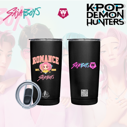 Romance • SajaBoys™ – 20 oz Stainless Steel Tumbler (Front & Back UVDTF 3D Artwork, Hand Wash Only)