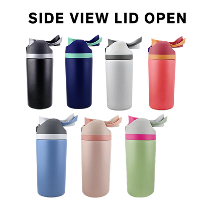 EnduroSip Kids Fruit Bottle Insulated Stainless Steel Water Bottle with Straw for Sports, Travel, and School, BPA-Free Sports Water Bottle, 16 oz