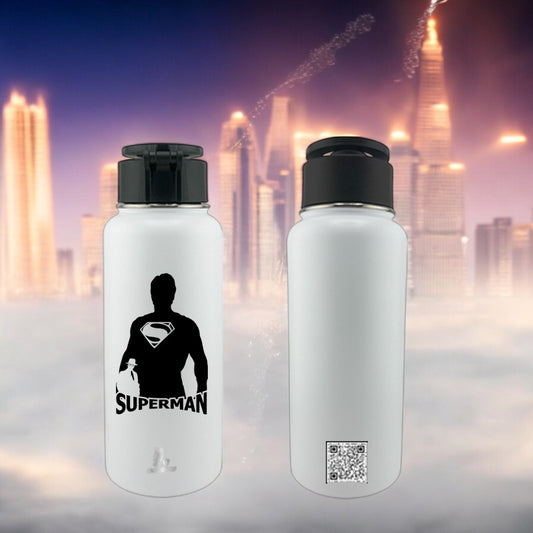 32 oz Stainless Steel MagSafe Tumbler – Superman Edition with UVDTF 3D Permastickers