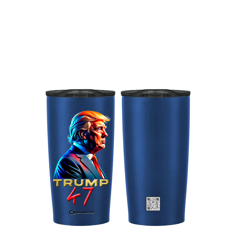 President Trump 47th President  Side View 20 oz Stainless Steel Tumbler