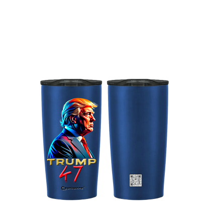President Trump 47th President  Side View 20 oz Stainless Steel Tumbler