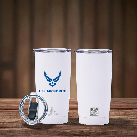 20 oz U.S. Air Force Tumbler – Official Emblem Design | EnduroSip™ Armed Forces Collection