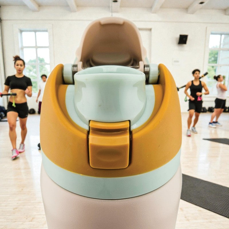 32 oz Fruit Water Bottle Dual Drinking Modes Vacuum Insulated Stainless Steel