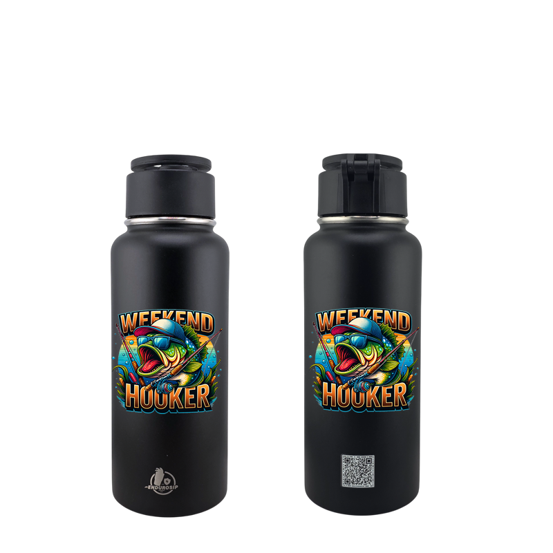 32 oz MagSafe Phone Holder Tumbler – “Weekend Hooker” Fishing Edition