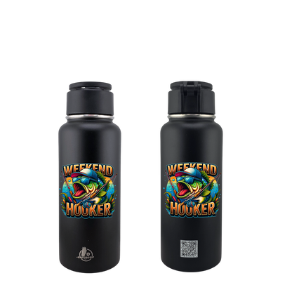 32 oz MagSafe Phone Holder Tumbler – “Weekend Hooker” Fishing Edition