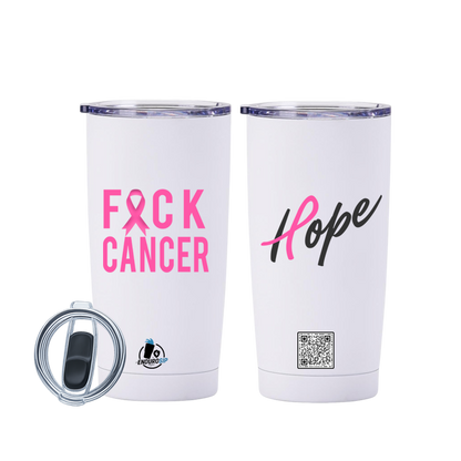 Fuck Cancer – 20 oz Breast Cancer Awareness Tumbler | EnduroSip®