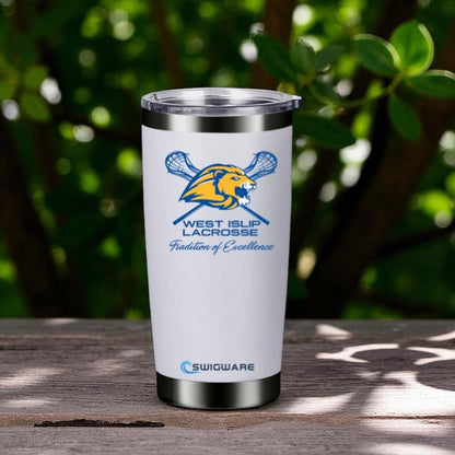 West Islip Lacrosse 20 oz Stainless Steel Tumbler