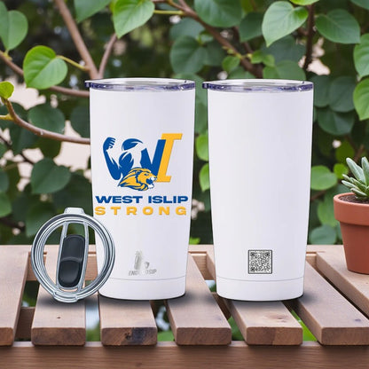 West Islip Strong 20 oz Stainless Steel Tumbler Vacuum Insulated New Edition 2025