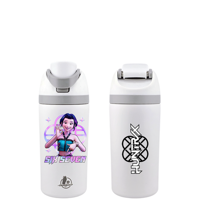 67 “Six Seven” K-Pop Huntrix Zoey 16 oz Fruit Bottle | Dual-Sip Straw & Gulp Lid | Double-Sided 3D UVDTF Permastickers